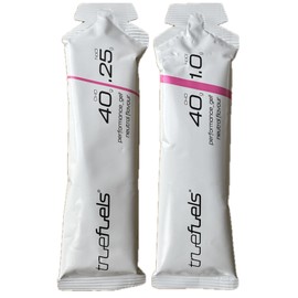TrueFuels High Performance Sports Energy Gels With Carbohydrates & Electrolytes - Endurance Fuel For Sustained Energy - 40g Carbs with 0.25g or 1g Salt - Informed Sport (2 Pack, Neutral (Variety))