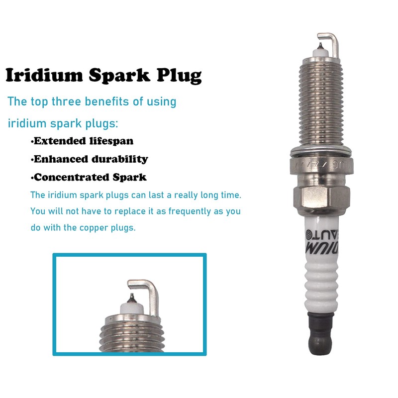 OYEAUTO Ignition Coils Iridium Spark Plugs UF546 Compatible with Hyundai