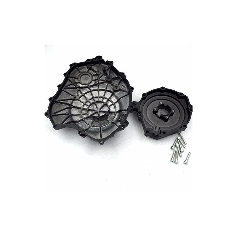 Black Engine Clutch Stator Side Covers for 2004 2005 2006