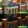Solar Post Cap Lights Outdoor 8pack, Waterproof Solar Powered Deck