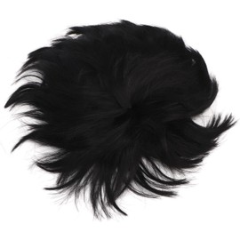 Tupé de Pelo para Hombres, tupé Corto para Hombre, Cómodo y Transpirable con Pelo Sintético de Alta Temperatura para Uso Diario y Cosplay