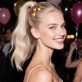 Flomiara 20 Stück Haarklammern, Mini-Haarspangen, kleine niedliche Haarnadeln, Haarzubehör für Frauen und Mädchen, süße Mini-Haarspangen, Styling-Zubehör für Fotos, tägliche Party