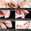 URCHUZE 100 Pcs Fake Toenails,10 Different Sizes Clear Toe Nails