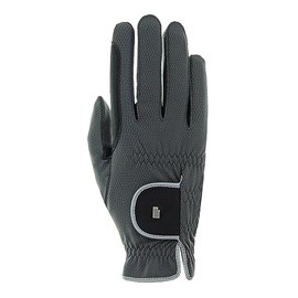 Roeckl Sports Malta Winter Riding Gloves, Tournament Winter Gloves, Anthracite/Silver 7