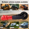 BCJCLTS Synthetic Soft Shackle & Winch Recovery Ring Kit, 1/2''