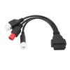 3 in 1 OBD Diagnostic Cable High Flexibility Plastic Plug