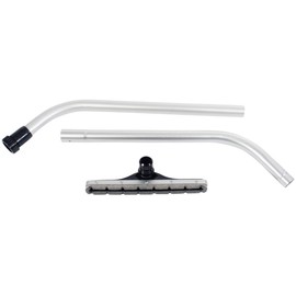 Cen-Tec Systems 94841 Commercial Scalloped Felt Hard Floor Vacuum Attachment with 2-Piece S-Wand, Aluminum