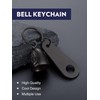 Bandmax Black Gremlin Bell for Men Motorcycle Key Chain Saint