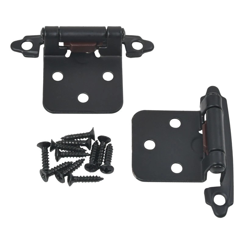 AOMINOHOMA 20x 1/2" Cabinet Hinges Overlay Self Closing Semi Partial