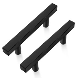 Onateel 30 Pack 5 Inch Matte Black Cabinet Pulls Stainless Steel Cabinet Handles, 3 Inch Hole Center Cabinet Drawer Pulls Kitchen Cabinet Hardware
