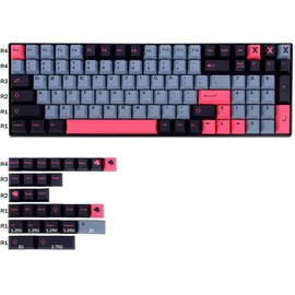 8008 Keycaps 129 Keys Cherry Profile PBT Keycaps Dye Sub Custom Set for Mechanical Keyboard Cherry Mx Switches