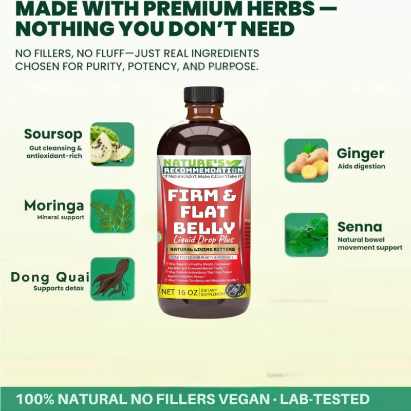 salamnutrition Organic FIrm & Flat Belly Detox & Energizer. Burn