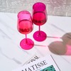 Hot Pink Wine Glasses | Set of 2 | Magenta