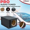 Atrend 8 inch Vented Enclosure Carpeted Car Subwoofer Speaker Box
