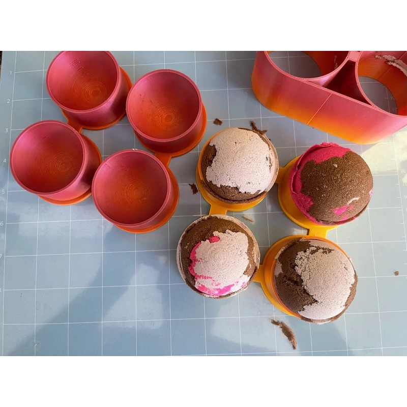 4 X Spherical (round shape) DIY Hand Press 3D Printed