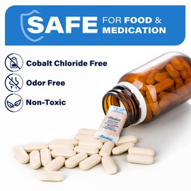 LotFancy Silica Gel Packets, 300 Packs 0.5 Gram, Indicating Desiccant Dehumidifier Packets, Moisture Absorber Bags for Spices Jewelry Shoes