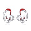 Bowling Earrings S925 Sterling Silver Bowling Stud Earrings for Women