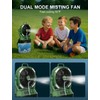 Portable Misting Fans - 6L Water Tank, 20000mAh Rechargeable Outside