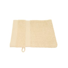 Julie Julsen® Organic Wash Mitt Set, 10 Wash Mitts Available in 32 Colours, Soft and Absorbent, Pastel Beige, 15 x 21 cm