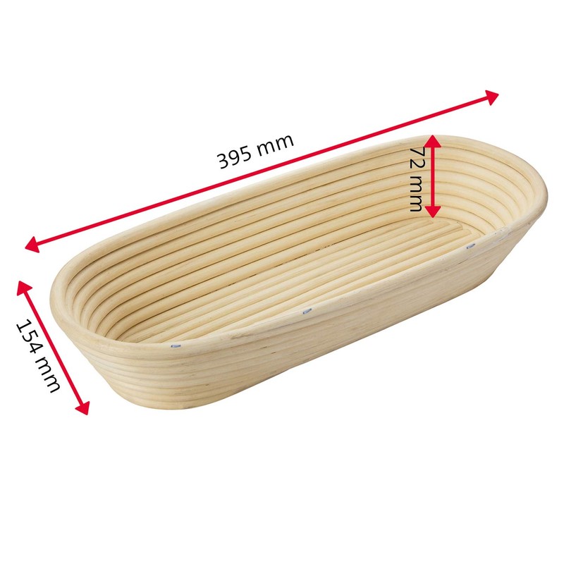 Westmark Proofing Basket for 1500-2000 grams of bread dough, oval,