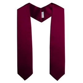 OSBO GradSeason Unisex Preschool Kindergarten Plain Graduation Stole, 50'' long (Maroon)