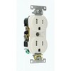15 Amp Tamper Resistant Duplex Outlet - White