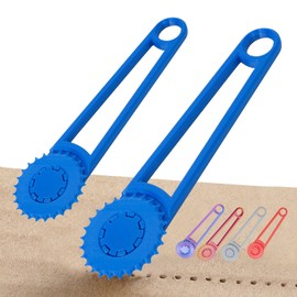 2 Pcs Cardboard Perforation Tool, Manual Punch for Box Modification (Blue)