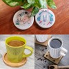 uxcell 4pcs Cork Coaster with Lip for Drinks Absorbent, 4