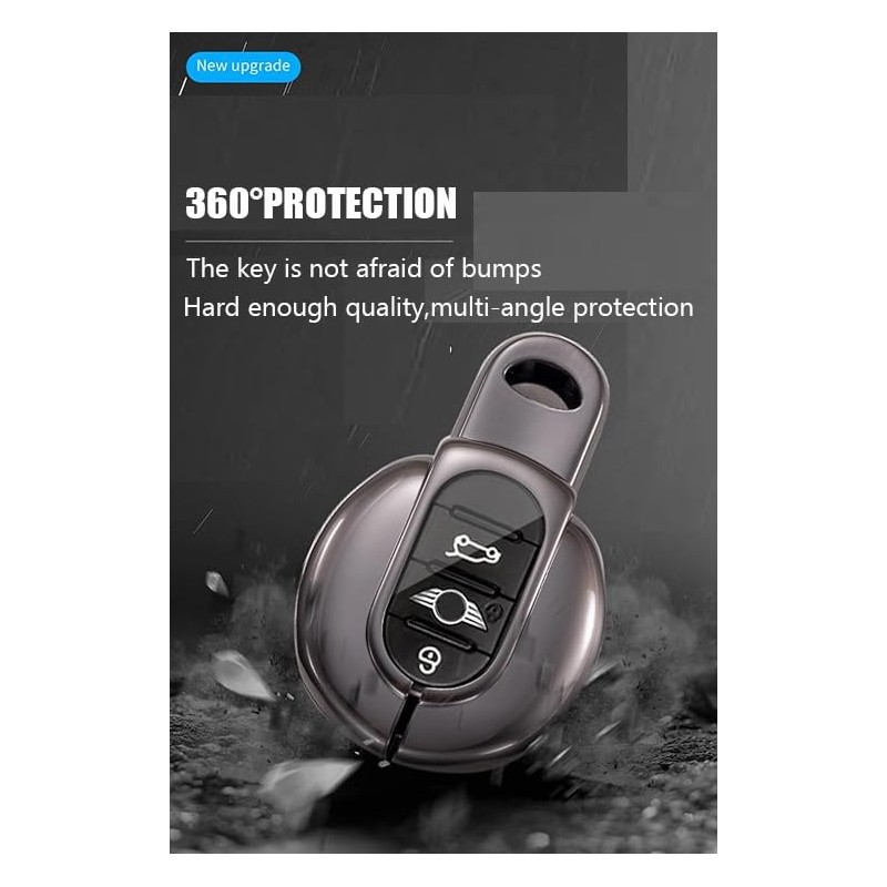 KUNIO Car Key Fob Cover Case Fit for Mini Cooper