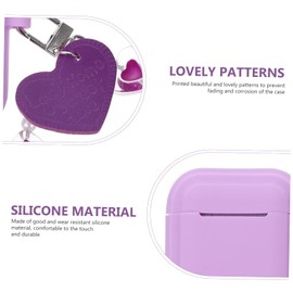 Gatuida 2pcs Fashionable Earphone Sleeve Cute Heart Design Cover for Lightweight Protective Case Scratch and Drop Resistant for Travel and Everyday Use Light