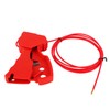 Adjustable Cable Lockout Industrial Valve Shutdown Tagout Stainless Steel Safety
