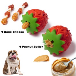 MewaJump Dog Puzzle Toys, Rubber Dog Chew Toys,Treat Food Dispensing Dog Toys for Teeth Cleaning, Dog Ball Toy, Interactive Dog Enrichment Toys for Puppy, Small, Medium, Large Dogs