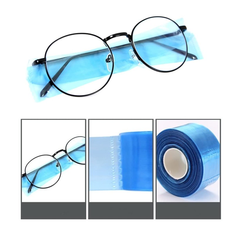 Gafas Desechables con Puntas para las Sienes, Mangas, Funda, Gafas