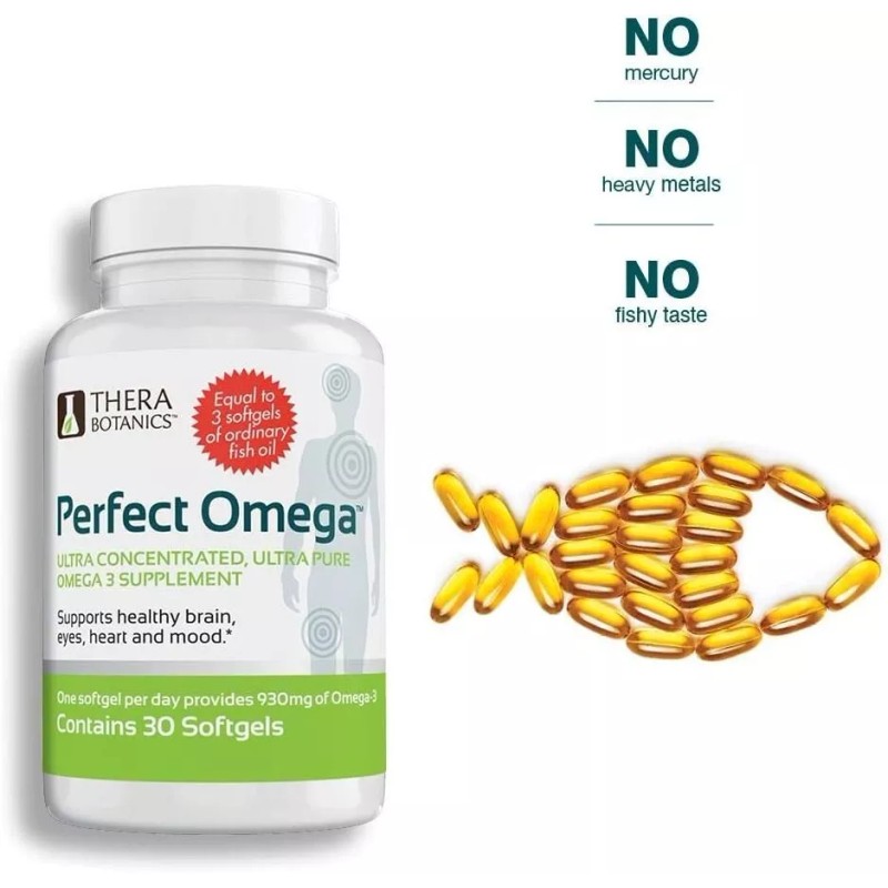 Perfect Omega Fish Oil Omega 3 Alaskan Fish Oil Supplement