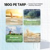 ADVANCE OUTDOOR Replacement Sidewall Tarp for 10x20 ft and 12x20