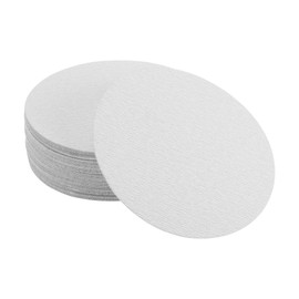 INFINAUTO Sanding Discs, 7.09" 180 Grit Automotive Repair Round Hook and Loop Sandpaper Aluminum Oxide White, 50 Pcs