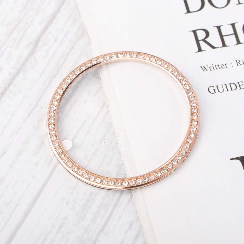 Gatuida 46mm Bezel Protector Crystal Diamond Cover Alloy Bezel Ring