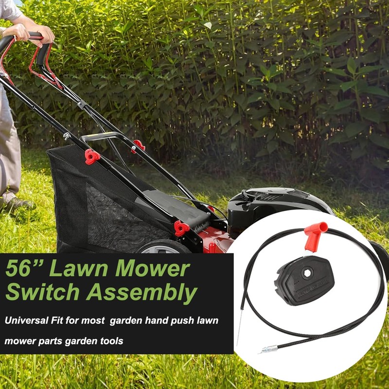 ZAMDOE Universal 56" Lawn Mower Throttle Cable Switch Assembly Control
