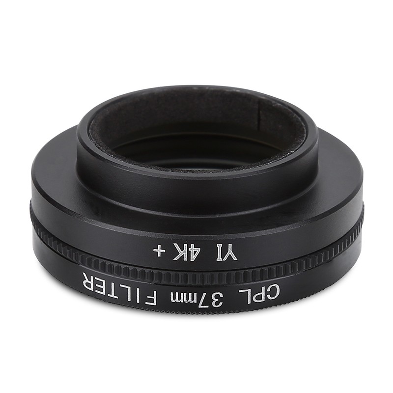 37mm Circular Polarizer Lens Filter with Adapter Ring Protective Cap