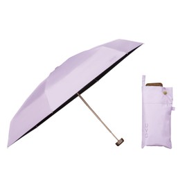 Wpc. UVO5F-024 Women's UVO Umbrella (2024), 5-Fold, UPF50+, UV Cut, 100% Heat-Shielding, Light Blocking, For Sun/Rain, Compact, Diameter 20.9" (53 cm), The Strongest Parasol, Solid Color, Lavender