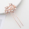 Hair Ornament, Pearl Pin, Hair Clips, 3-piece Set (Gold)