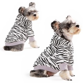 Furryilla Warm Cotton Clothes for Small Dogs Girls Boys, Puppy Dog Hoodies Costumes Sweatshirts French Bulldog Clothes for Small Breed Pets Dog Pjs-Cow Hoodie-XS