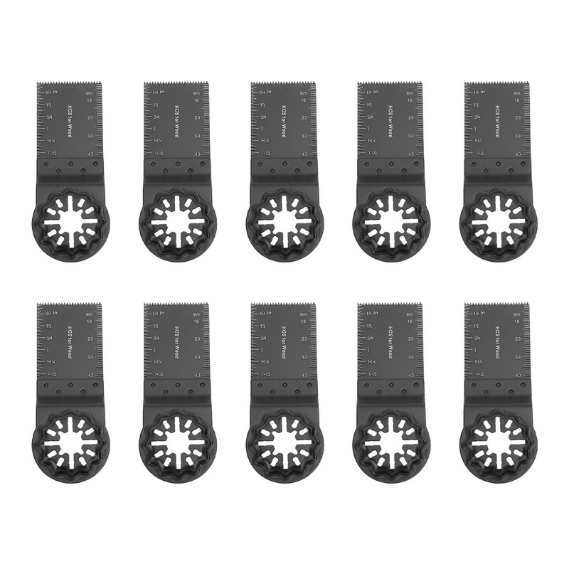 10 Pcs Oscillating Saw Blades, Wood Oscillating Multitool Quick Release