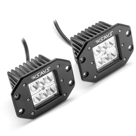 WSAYS For 1994-2000 Honda FourTrax 300 LED Fog Light Pods Spot Beam Flush Mount