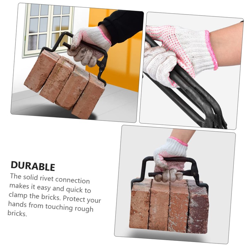 POPETPOP Adjustable Brick Clamp Tool Multi-Functional Brick Pliers for Construction