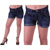 EyeCatchClothing - Damen Jeans Short im sportlichen Indigo Style mit