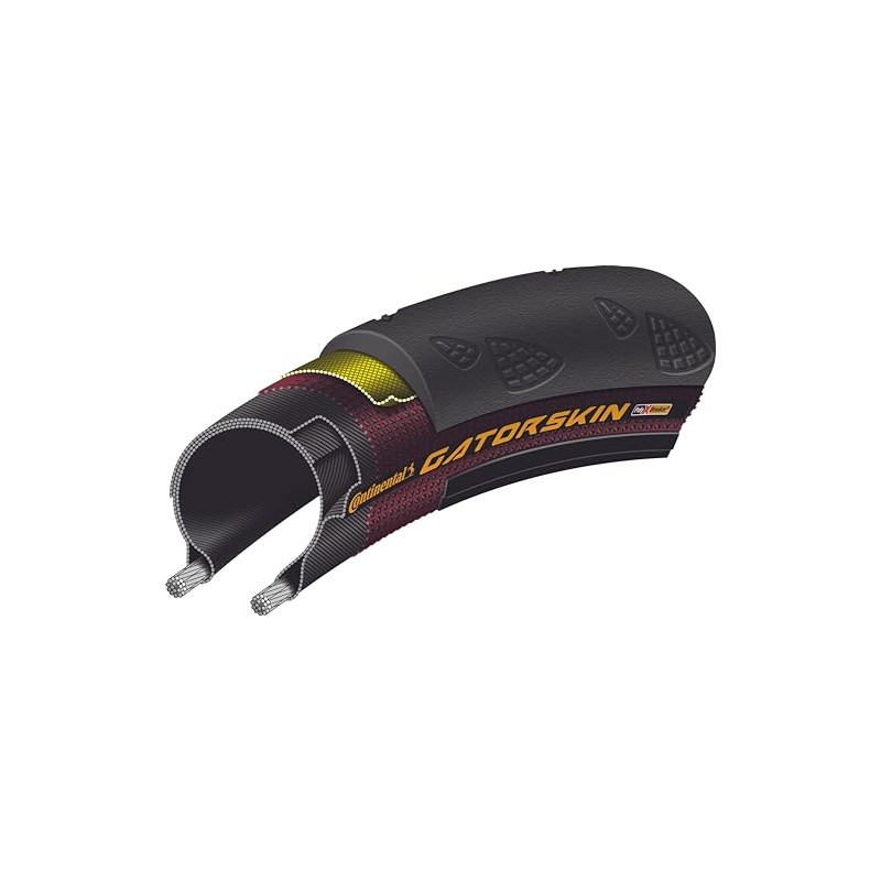 Continental 0118537 Gatorskin DuraSkin Bicycle Tire, 700 x 23mm, Wire