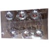 Shower Window Curtain Double Hooks，Stainless Steel Rustproof Crystal Rhinestones Gem