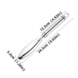 Fish Scale Remover,304 Stainless Steel Fish Scaler Easy Use Fish Descaler Tool,Fish Scaler Remover Lung Remover for Family Kitchen,Easy to Clean Kitchen Tool(9.65 * 1.26in)-SATONBEYI