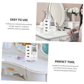 OHPHCALL 1pc Acrylic Eyelash Display Board Eyelash Grafting Tool for Beauty Salons and Personal Use Portable Storage for Fake Essential Makeup Accessory